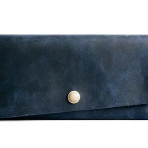 NWOT Portland Leather Premium Rancher Wallet in Deep Water